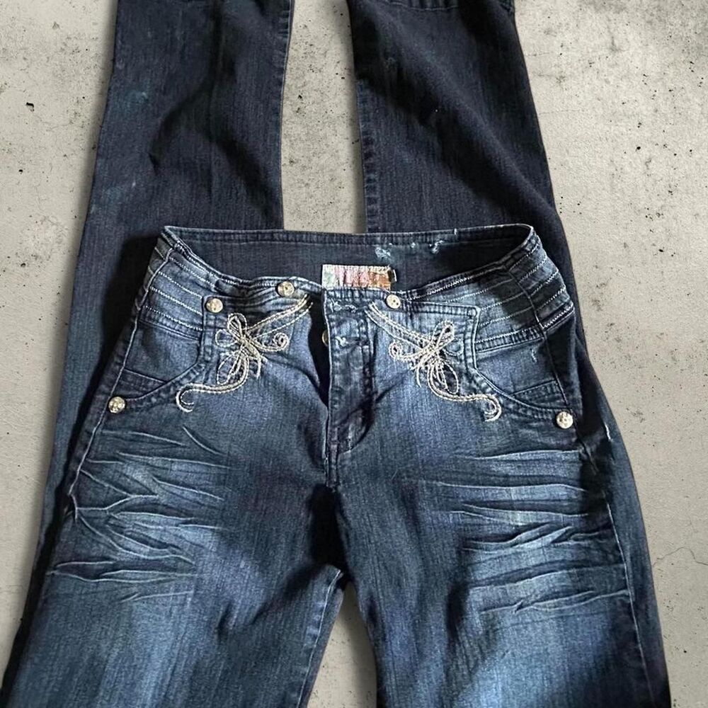 Unbranded Women's Navy and Blue Jeans - Picture 2 of 3